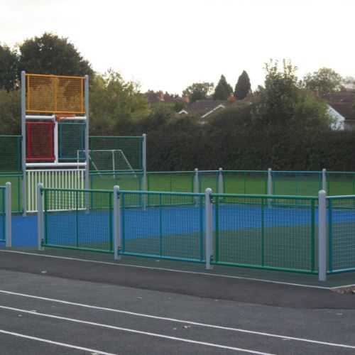 All weather surface play zone